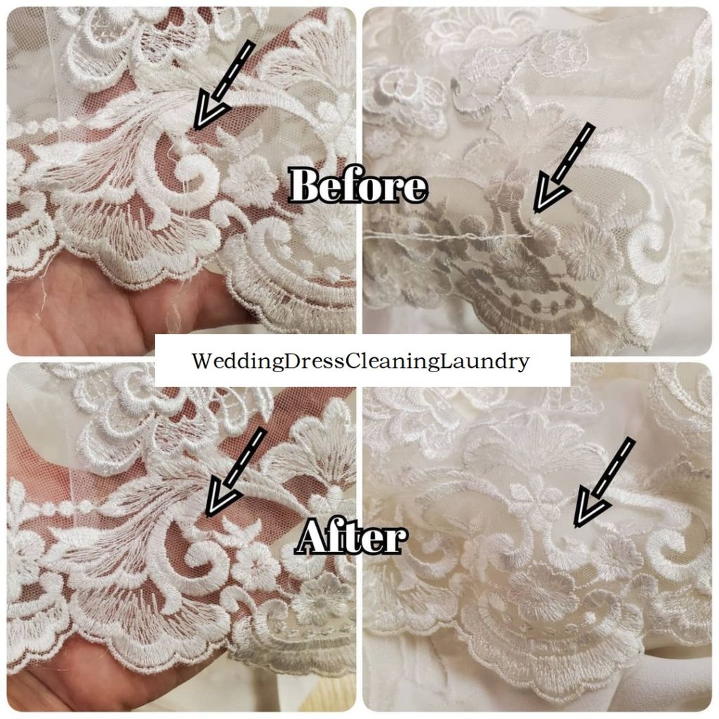 Clean Wedding Dress Myself