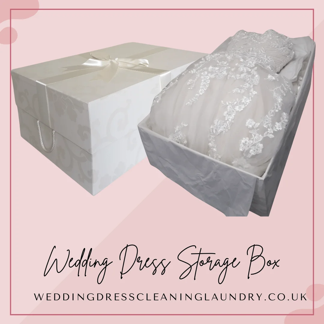 Bridal gown storage box best sale