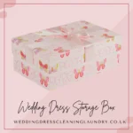 A high-quality bridal dress box available across the UK, designed for elegant storage.