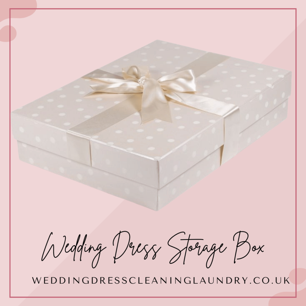 A luxurious wedding gown box in London, designed for elegant preservation.