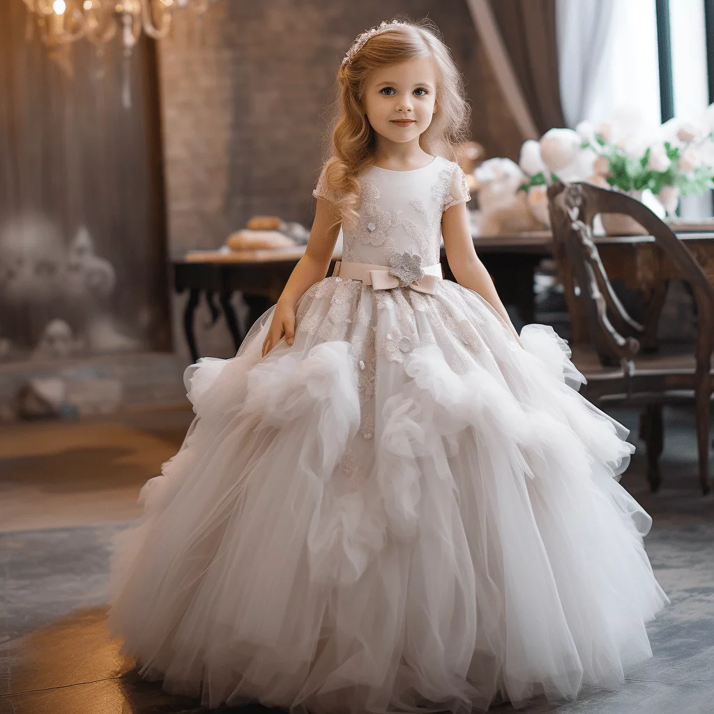 Expert cleaning of a delicate Holy Communion dresses with intricate lace details