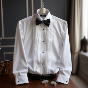 Expert cleaning service for groom shirts and wedding dresses, ensuring perfection for the big day.