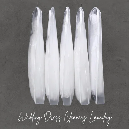 Transparent organza wedding dress storage bag