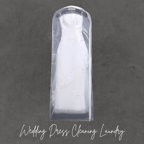 Transparent organza wedding dress storage bag