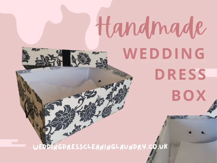 a box with a lid open. Wedding Dress Box Storage London. Premium wedding dress box with open lid. Wedding dress box with lid open, showcasing interior storage space